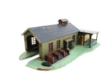 Spur N - Lokschuppen 1-ständig mit Anbau - Gebäude Häuser Haus ---- CO 1208