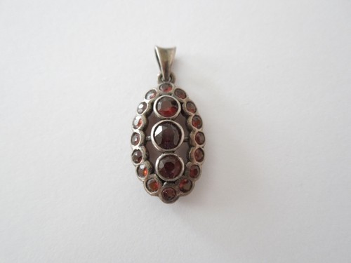 925 silber anhänger granat - 925,