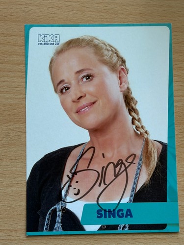 Singa kika autogrammkarte - singa,