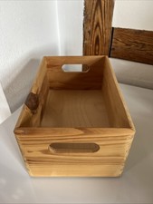 Holzkiste Aufbewahrungskiste mit Griff Kiefer 20x30x15cm Guter Zustand!