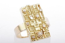 Designer Ring 750 Gelb Gold