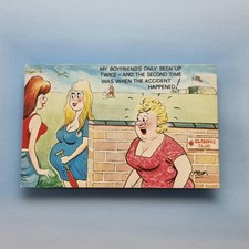 Freche Comic Postkarte um 1975