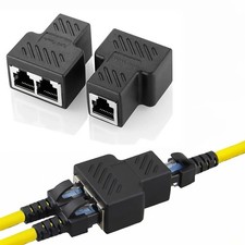 2x RJ45 Y Netzwerk Lan