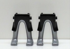 2 x BEINE SCHWARZ RÜSTUNG SILBER PLAYMOBIL zu Ritter Kreuzritter Malteser B105