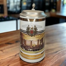 VINTAGE BIERKRUG MIT ZINNDECKEL BINDING BETRIEBSFEST 1998 NATIONALVERSAMMLUNG