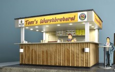 Imbissbude Sperrholz +