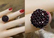 Damenring GRANAT ANTIK Böhmen