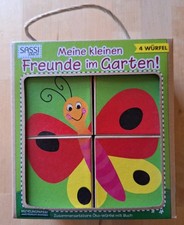 Sassi Junior: Meine Kleinen Freunde Im Garten;  Öko Würfelpuzzle Mit Buch