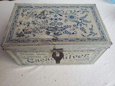 Alte Blechdose "Feinstes leicht lösliches Cacaopulver" Werbung