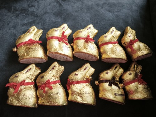 10x lindt osterhasen 50g - osterhasen,