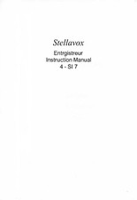 1 x Stellavox 4 SI 7 Manual with Schematics ! RAR ! TOP !
