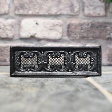 Deluxe 9"" x 3"" Gusseisen schwarz pulverbeschichtet Luftziegel