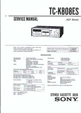 Sony Service Manual für TC -K 808 ES Copy