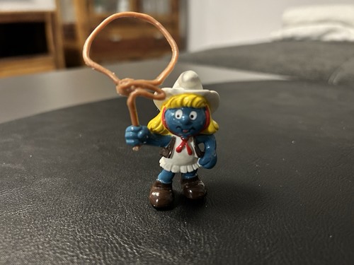 Cowgirl schlumpfine mit lasso - schlumpfine,