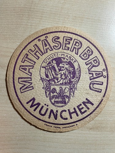 Alter bierdeckel - alter, vk(?)-bierdeckel