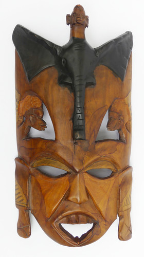 Afrikanische holzmaske - afrikanische,