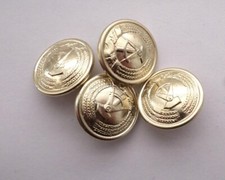 4x Knopf GENERAL NVA Admiral Volksmarine f Uniform DDR Knöpfe East german button