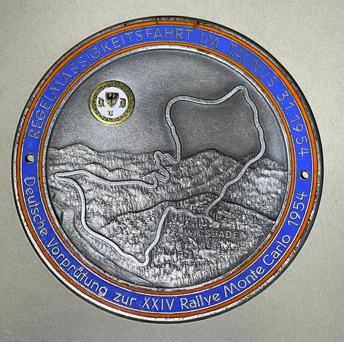 1954 emaille plakette - emaille,