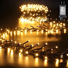 Lichterkette Weihnachtsbaumlichter 7,6M 760LED für Innen-Außen Warmweiß Strom