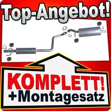 Auspuff für TOYOTA YARIS (P1) 1.3 86PS mit KAT 1999-2002 Auspuffanlage