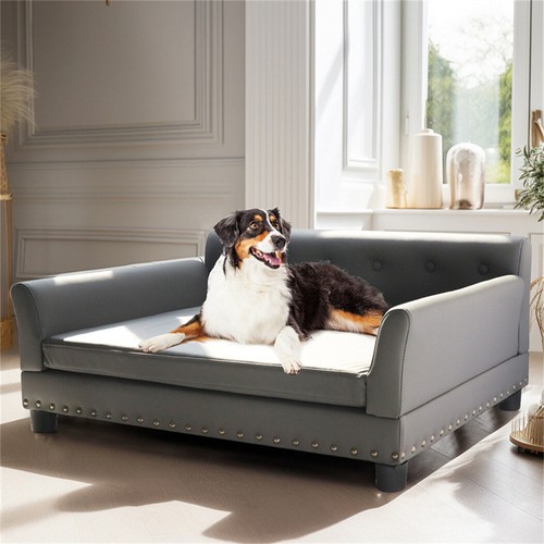 102 120cm grau hundesofa - grau,