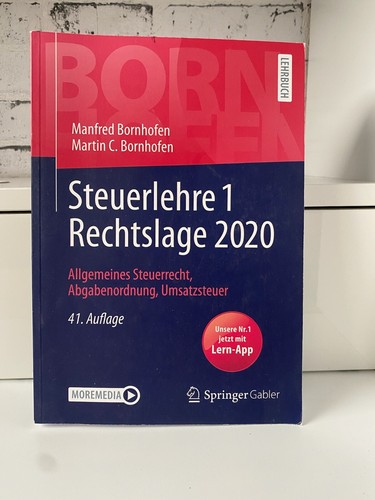 Steuerlehre rechtslage 2020 - steuerlehre, 1