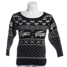 Pullover Lacoste Schwarz Weiß 32 FR 34