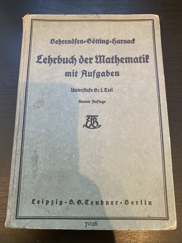Lehrbuch der mathematik - lehrbuch,