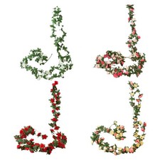 Rosenranke mit 45 Kunstblumen