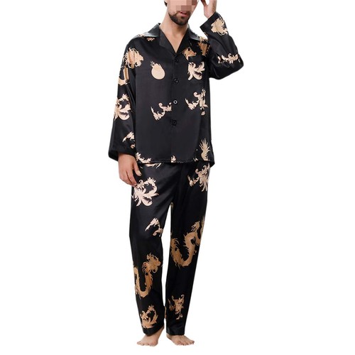 Herren satin pyjama - satin,