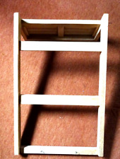 Handtuchhalter Leiter Wandmontage Buchenholz Hartholz für 3 Handtücher m. Ablage