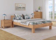 Ehebett buche natur 160x200 - ehebett,
