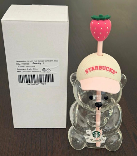 Starbucks pink bearista glas - pink,
