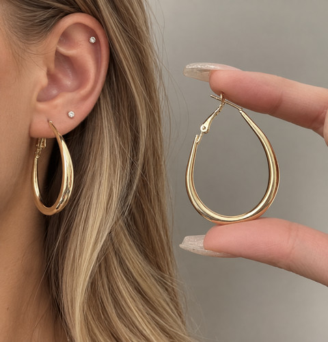 Creolen ohrringe damen 18k - creolen,