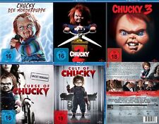 CHUCKY – DIE MÖRDERPUPPE Teil 1 + 2 + 3 + Curse & Cult 5 BLU-RAY Collection NEU