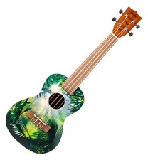 B-WARE Flight AUC-33 Konzert Ukulele Art Serie Jungle Fichte Mahagoni Tasche