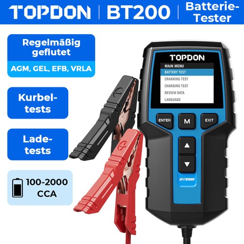 Topdon autobatterie tester - autobatterie,