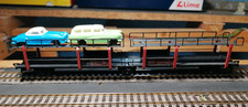 Fleischmann H0 1472-3 Autotransportwagen mit 2 PKW beladen DB