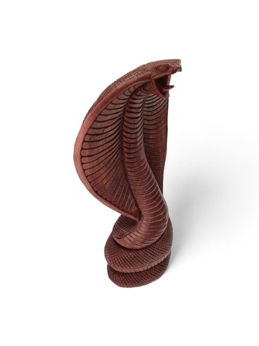 Massivholz cobra schnitzerei - cobra,