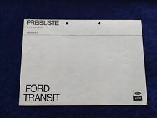 FORD Transit Preisliste 06.05.1975 gelocht