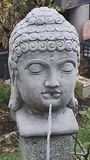 Wasserspeier/Wasserspiel XXL Buddha Kopf Büste Massiver Steinguss