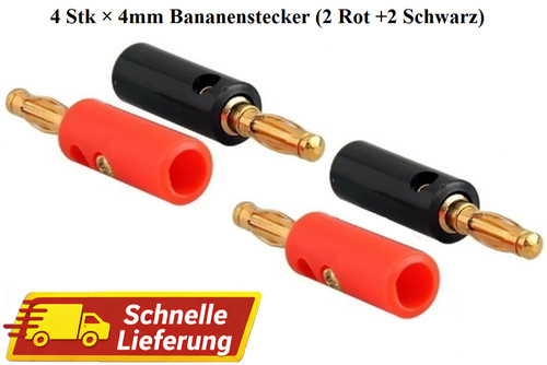 Bananenstecker 4mm silber - bananenstecker,