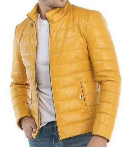 Herren gelbe echtleder - herren,