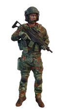Moderner bundeswehr soldat g36 - moderner,
