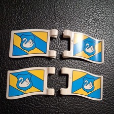 Playmobil (R) Ritter- Fahne - Flagge  4 St -  ZUSTAND Sehr Gut