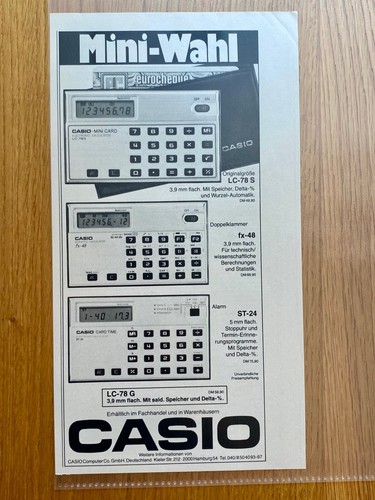 Casio mini taschenrechner - casio,