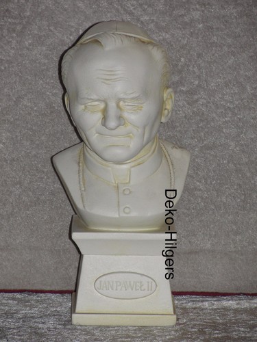 Büste papst figur stuckgips - büste,