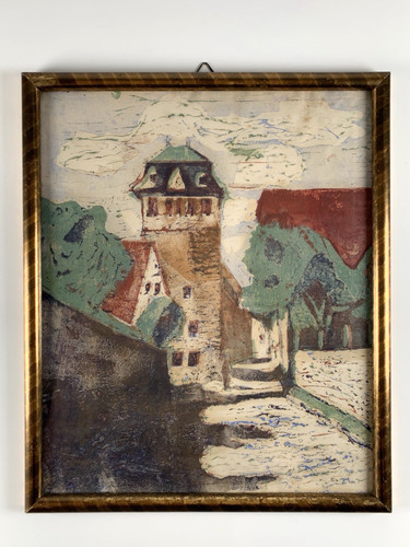 Original farbholzschnitt - original,
