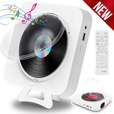 Tragbarer Bluetooth MP3 CD Player Lautsprecher Bass Musik Spieler FM Radio