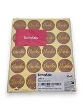 Danke Aufkleber Sticker Rund -